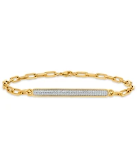 Macy's White Diamond Bracelet (0.25 ct. t.w.) in 14k Yellow Gold