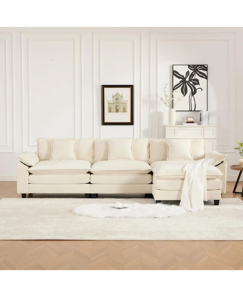 Streamdale Cloud Couch: Flexible, Modular Chenille Sofa for Ultimate Comfort