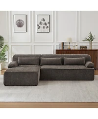 Streamdale Furniture Streamdale Chenille L-Shape Luxury Sectional Sofa
