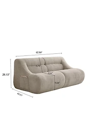 Streamdale Furniture Streamdale Shoes sofa-in-a-Box, Memory Foam 2-Seater Couch, Beige