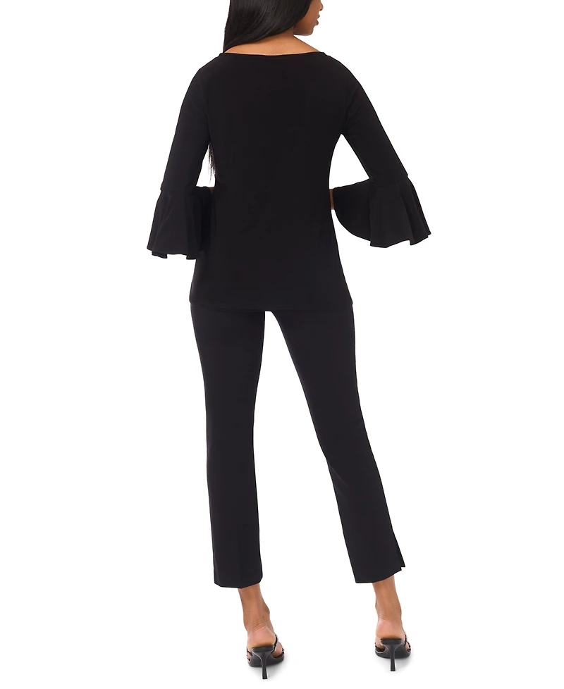 Msk Petite Boat Neck Faraj Top