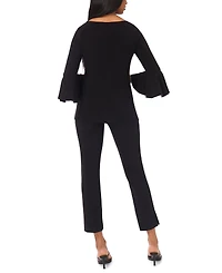 Msk Petite Boat Neck Faraj Top