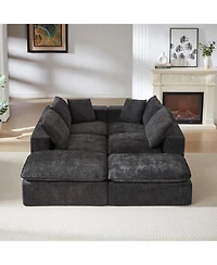 Streamdale Furniture Modern Chenille Cloud Sofa
