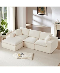 Streamdale Furniture Streamdale Modern Chenille Cloud Sofa - Freely Combinable & Comfortable