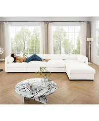 Streamdale Furniture Streamdale Modular Sectional Sofa with Storage, White