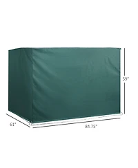 Outsunny 3-Seater Patio Swing Cover Waterproof 85" X 61" X 59",