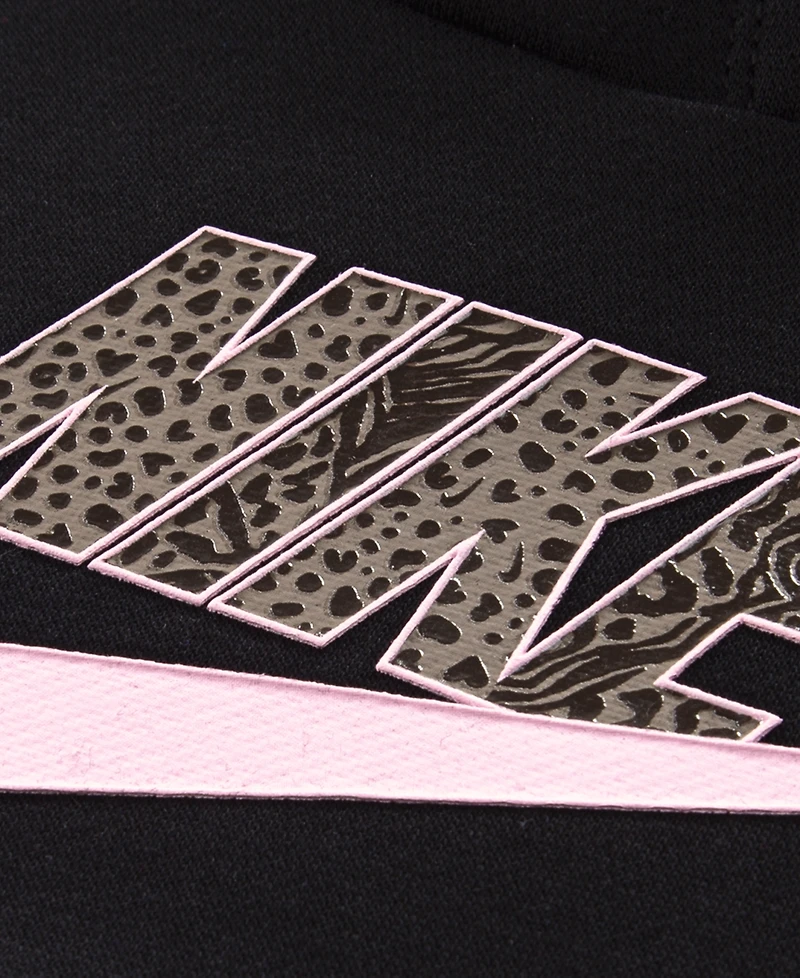 Nike Girls' 2T-6X Wild Warmth Fleece Pull-On Hoodie