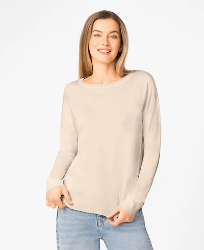 Melissa Paige Petite Round Hem Pull-on Sweater