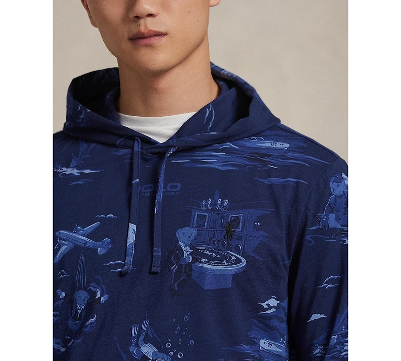 Polo Ralph Lauren Men's Long-Sleeve Animated Hooded T-Shirt