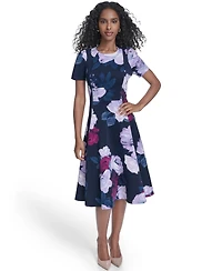 Calvin Klein Women's Crewneck Midi Dress