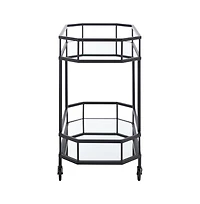 Silva 2 Tier Octagon Bar Cart