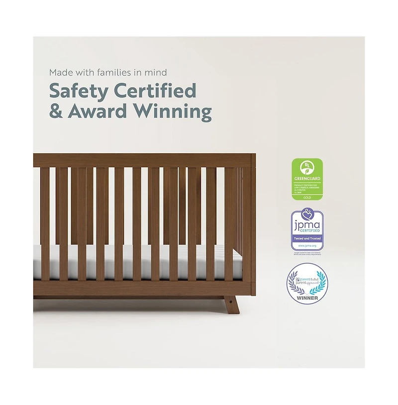 Storkcraft Beckett 3-in-1 Convertible Crib (Hazelnut)