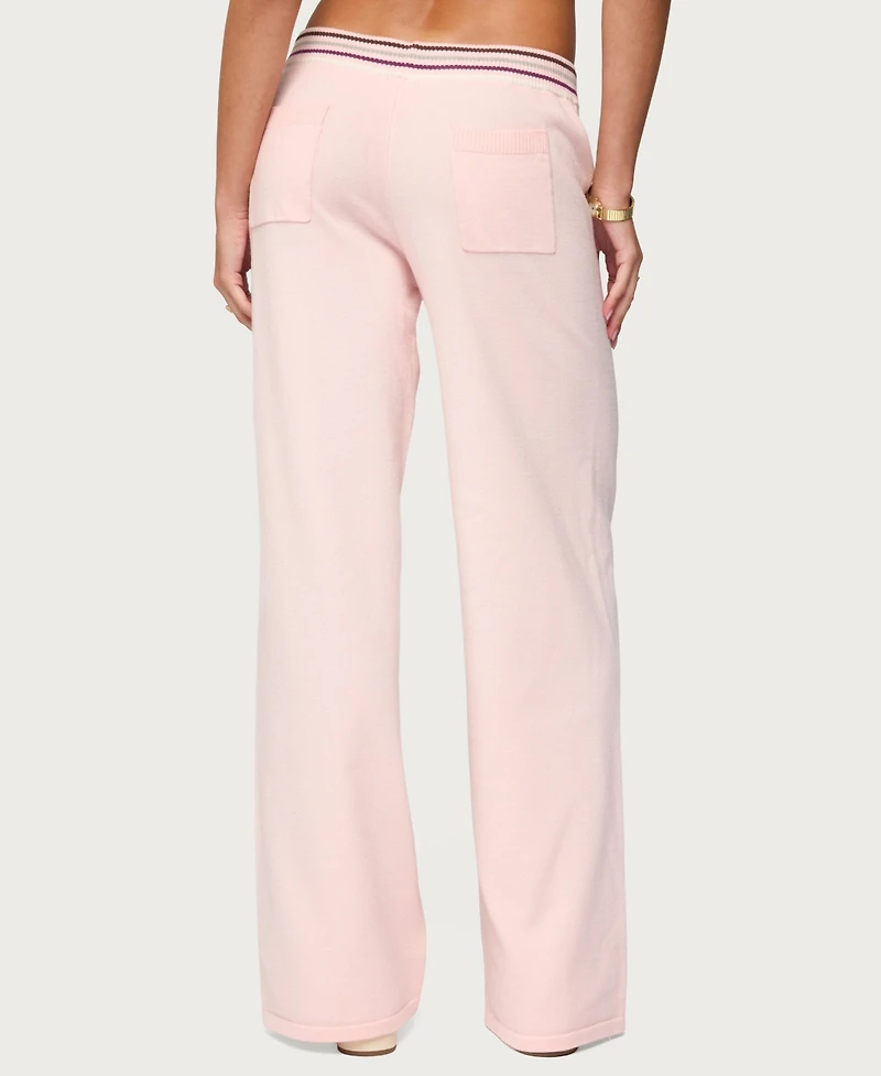 Edikted Women's Miya Stripey Knit Pants