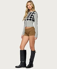 Edikted Women's Dinah Denim Micro Shorts