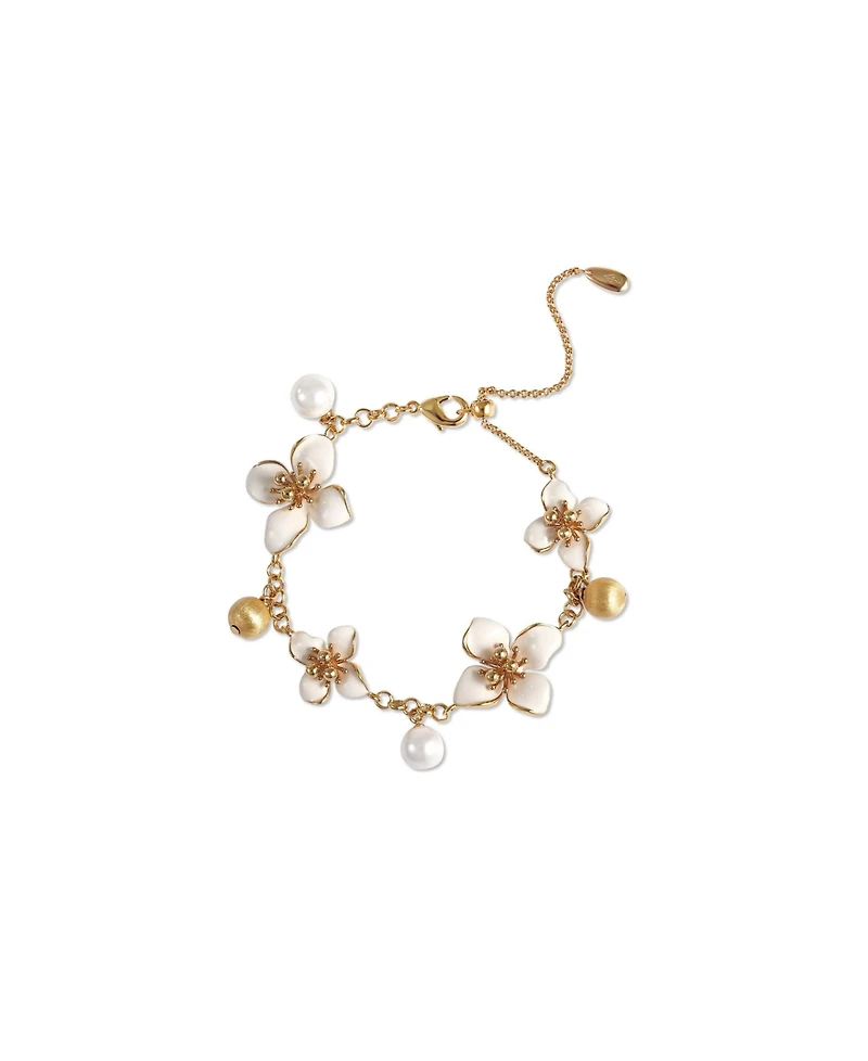 Retro Chic Iris Blossom Bracelet