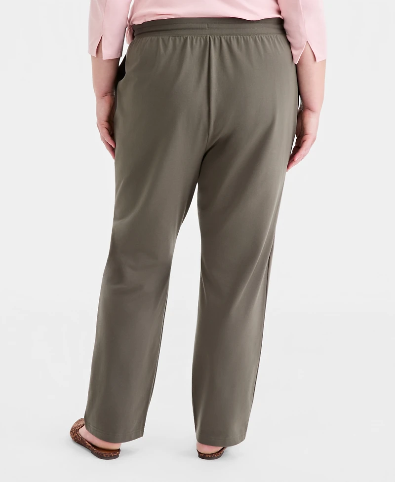 Style & Co Plus Knit Pull-On Pants, Exclusively at Macy's