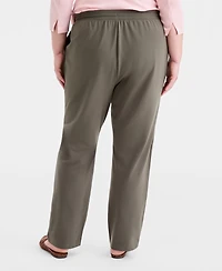 Style & Co Plus Knit Pull-On Pants, Exclusively at Macy's