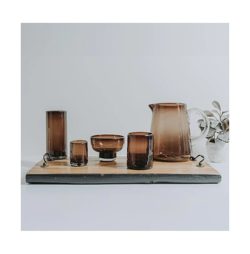 Verve Culture Handblown Glasses Highball Tamarind - Set of 4