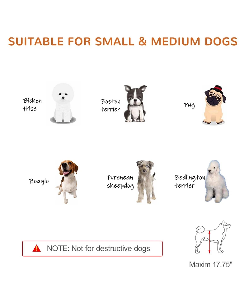 PawHut 72" Slide-Adjust Freesding Pet Gate for Small Dogs Indoor