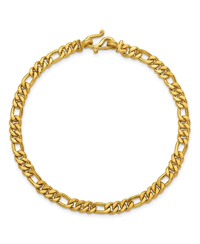 Macy's Figaro Chain Bracelet in 24k Yellow Gold