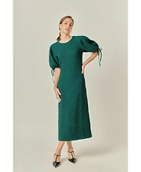English Factory Women's Smocked Midi Dress