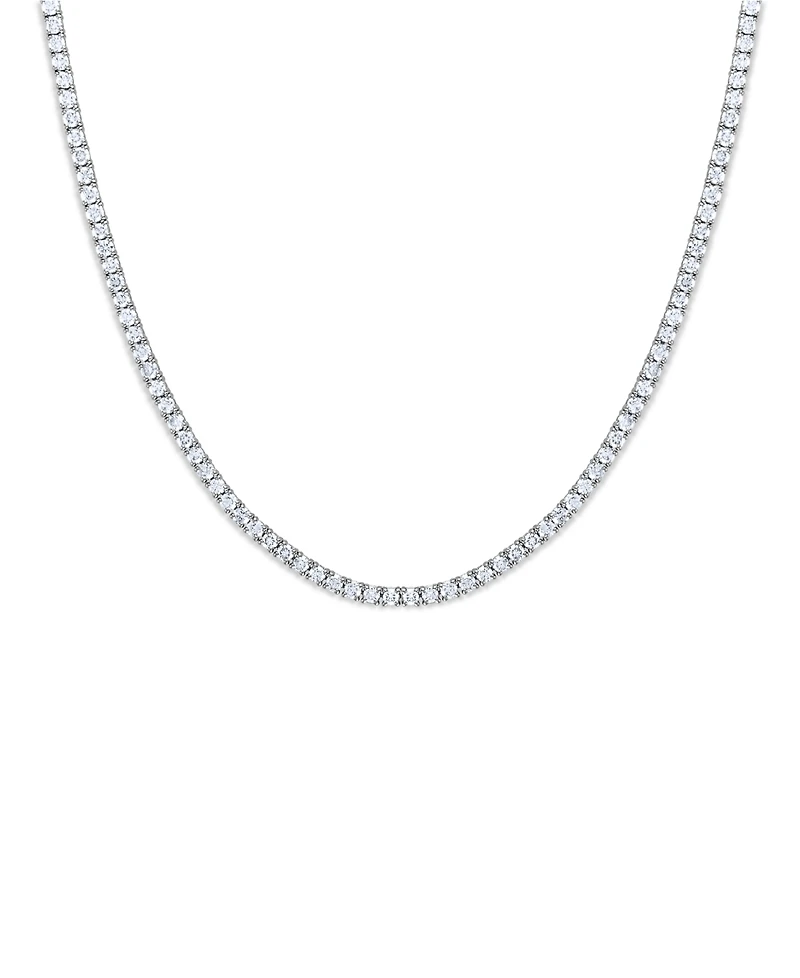 Macy's Diamond Tennis Necklace (8 ct. t.w.) in 14k White Gold