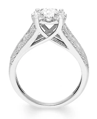 Macy's Diamond Halo Bridal Ring Set (2 ct. t.w.) in 14k White Gold (also in 14k Yellow Gold)