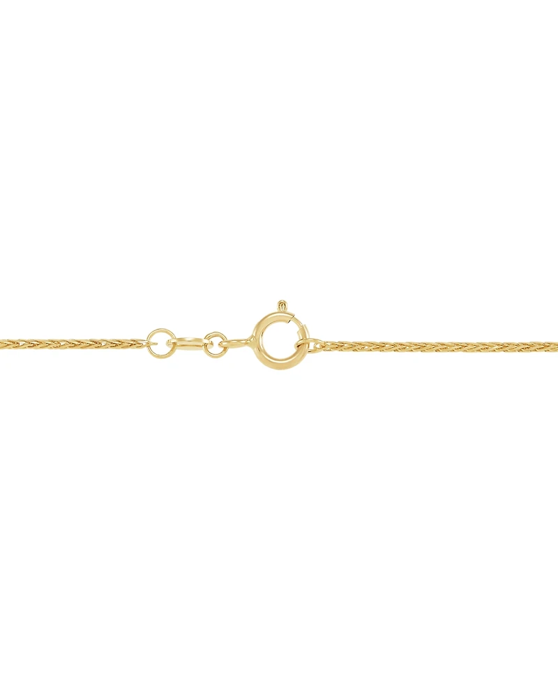 Macy's Solid Wheat Chain Necklace in 14K Yellow Gold