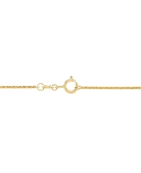 Macy's Solid Wheat Chain Necklace in 14K Yellow Gold