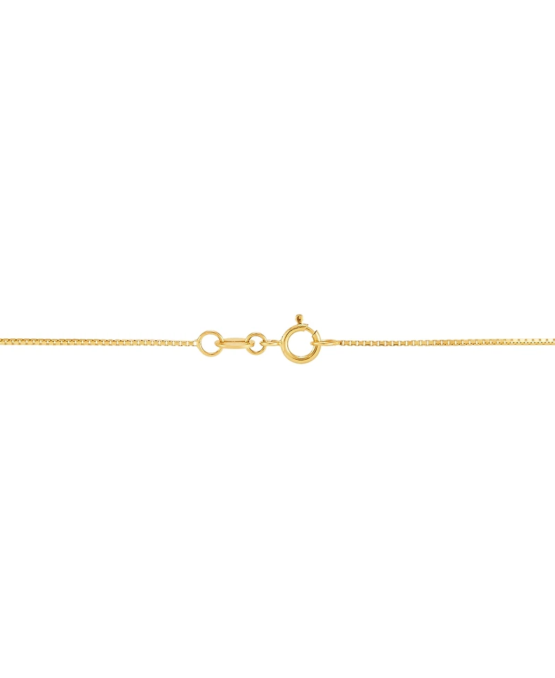 Macy's Solid Box Chain Necklace in 14K Yellow Gold