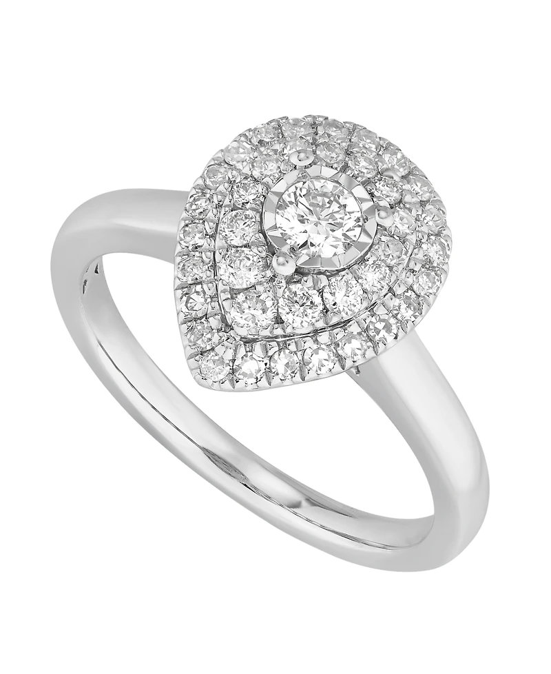 Macy's Diamond Engagement Ring (1/2 ct. t.w.) in 10k White Gold