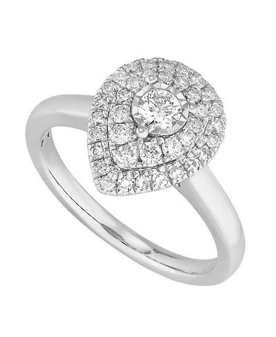 Macy's Diamond Engagement Ring (1/2 ct. t.w.) in 10k White Gold