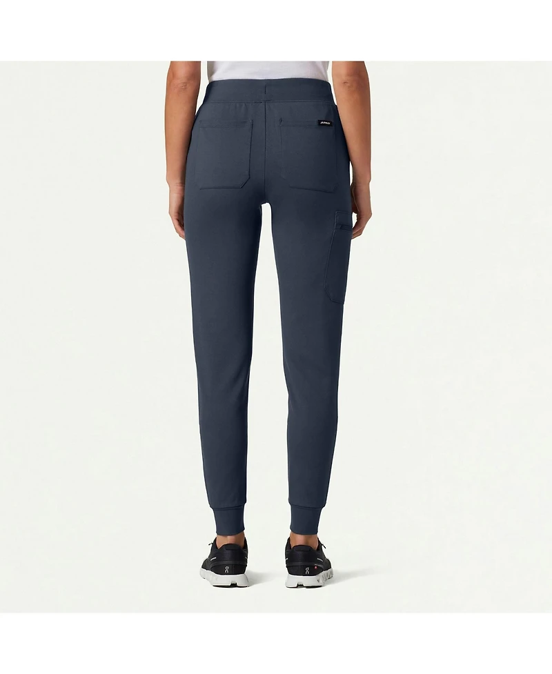 Jaanuu Women's Rubi 6-Pocket Slim Knit Scrub Jogger