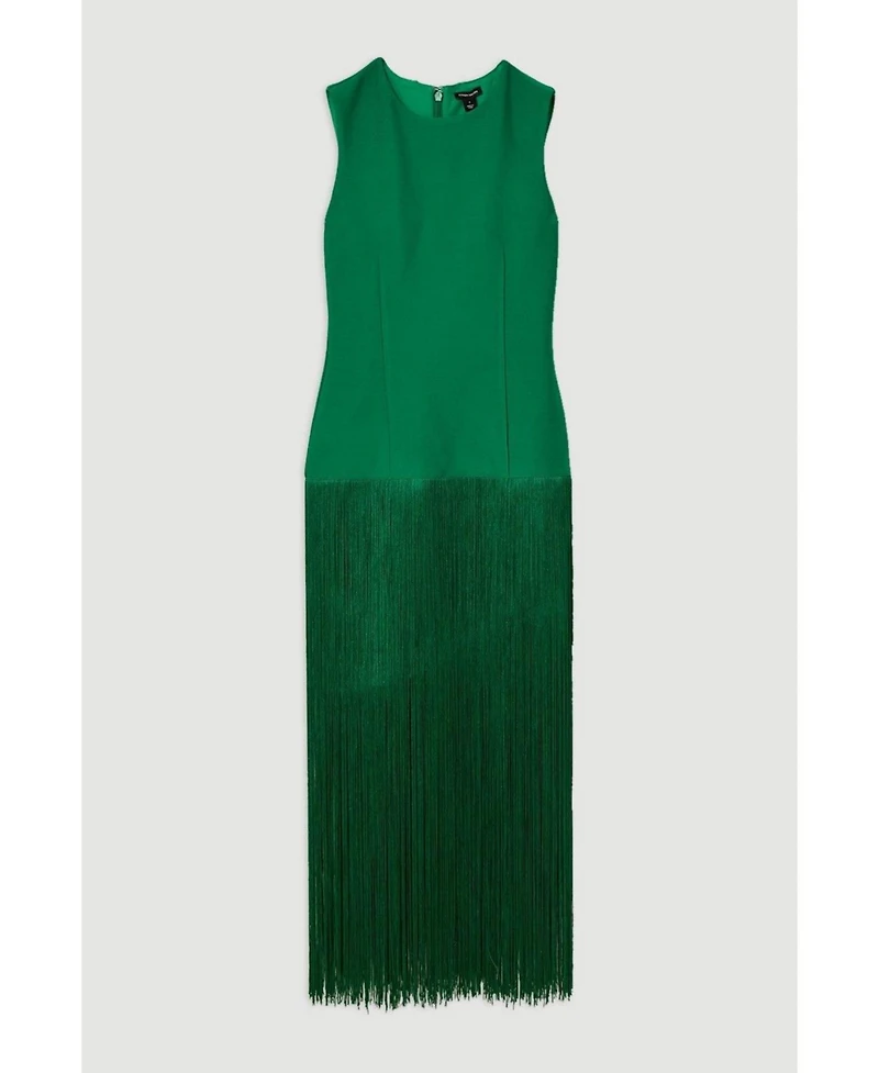 Karen Millen Women's Tassel Hem Knitted Dress
