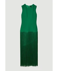 Karen Millen Women's Tassel Hem Knitted Dress