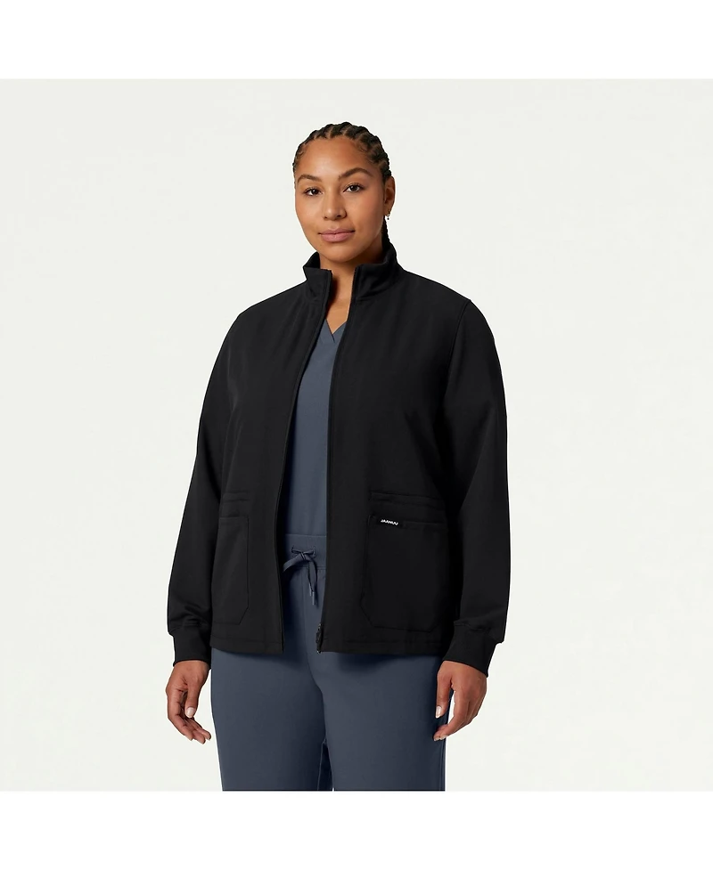 Jaanuu Women's Ceri 6-Pocket Classic Scrub Jacket