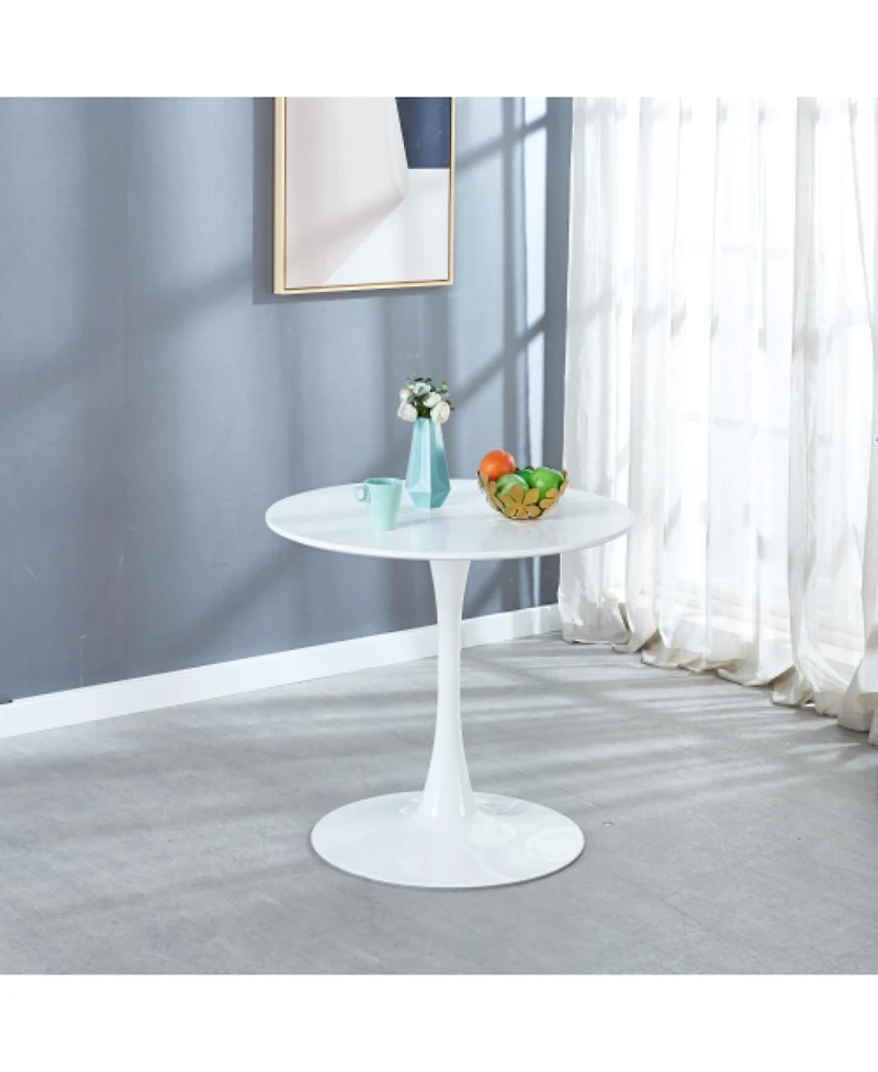 Streamdale Furniture 31.5" White Tulip Dining Table for 2-4 People