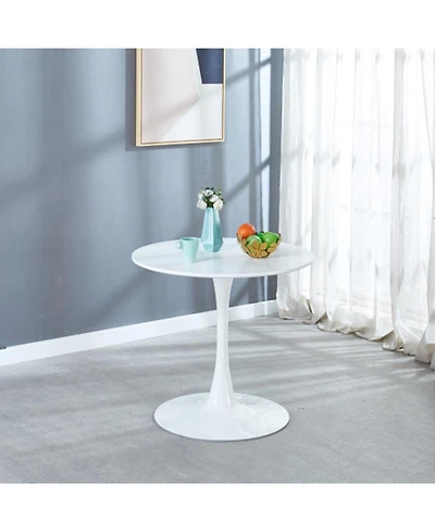 Streamdale Furniture 31.5" White Tulip Dining Table for 2-4 People