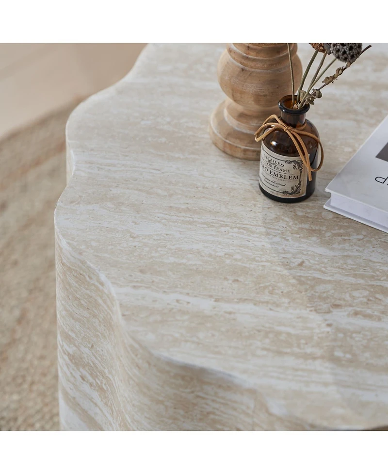 Streamdale Furniture Streamdale Set of 2 Round Coffee Tables, Modern Minimalist Side Accent End Tables