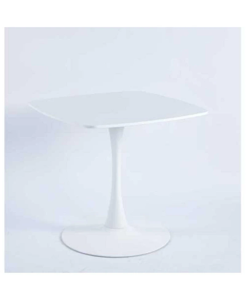 Streamdale Furniture Streamdale White Square Tulip Table (24") for 2-3 Person, Small Dining/Kitchen Table