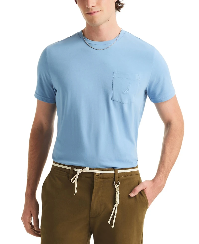 Nautica Men's Classic-Fit Solid Crew Neck Pocket T-Shirt