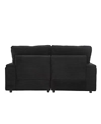 Streamdale Furniture Loveseat Sofa 70.9" Sectional Convertible Bed w/Storage, Ottomans, Usb & Cup Holders