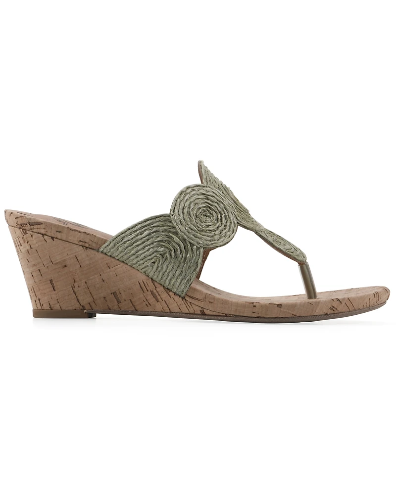White Mountain Women's Affogato Wedge Sandals