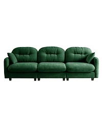 Streamdale Furniture Streamdale Three-Seater Modular Sectional Couch, Soft Chenille Fabric, Green