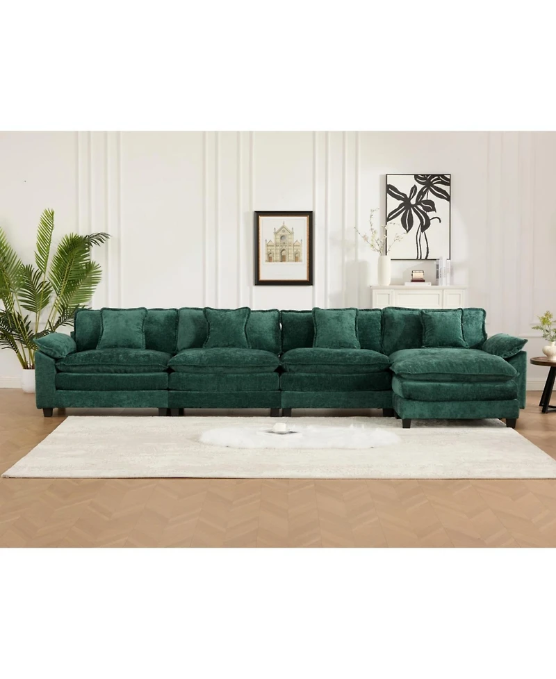 Streamdale Furniture Streamdale Cloud Couch: Flexible, Modular Chenille Sofa for Ultimate Comfort