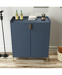 Streamdale Furniture Streamdale Home wine bar cabinet with rack & shelf, modern sideboard buffet