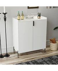 Streamdale Furniture Streamdale Home wine bar cabinet with rack & shelf, modern sideboard buffet