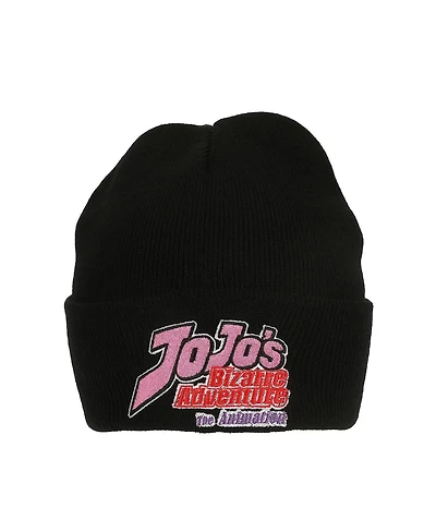 Jojo's Bizarre Adventures Men's Jojo's Bizarre Adventrue Jojos Logo Embroidery Acrylic Knit Cuff Beanie