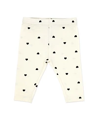 Baby Mode Girls' Tiny Hearts Print Top, Leggings and Headband, 3-Piece Set