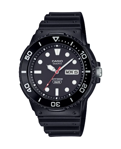 Casio Men's Analog Black Resin Watch 44.6mm